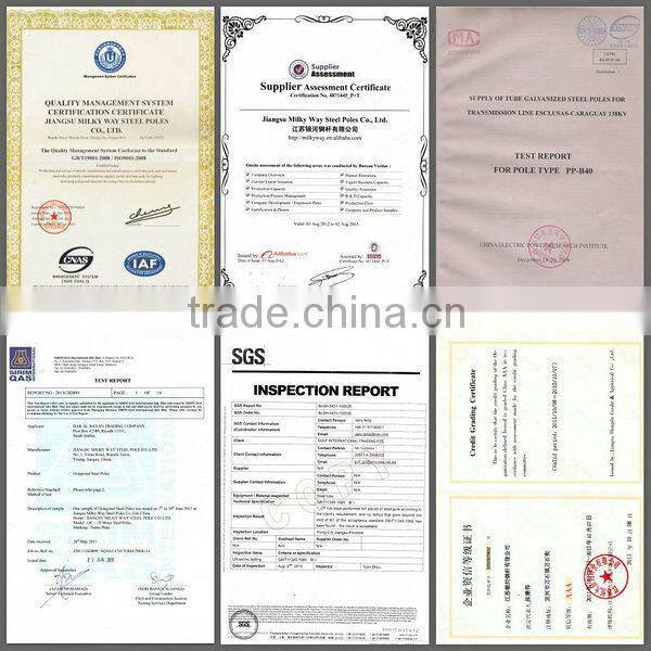 street lighting high mast column round steel column garden columns