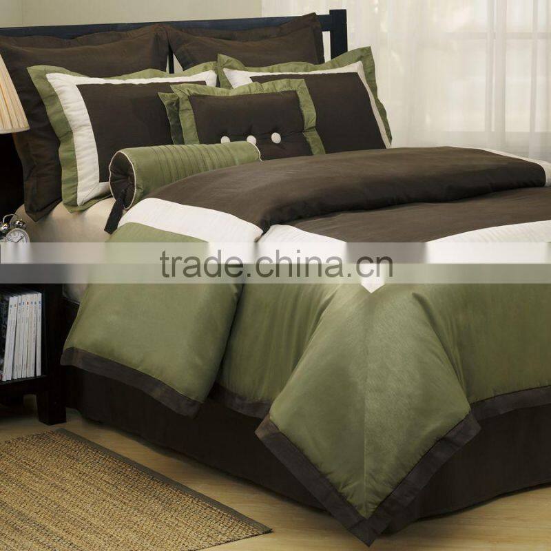 polyester summer patchwork sateen comforter set