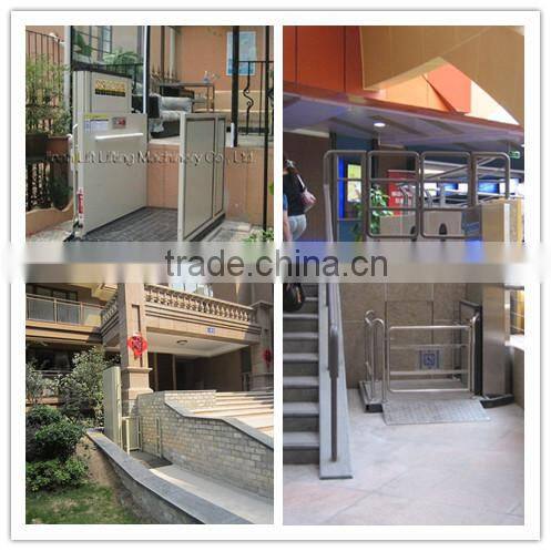 lift with no obstacle/disabled people lift platform