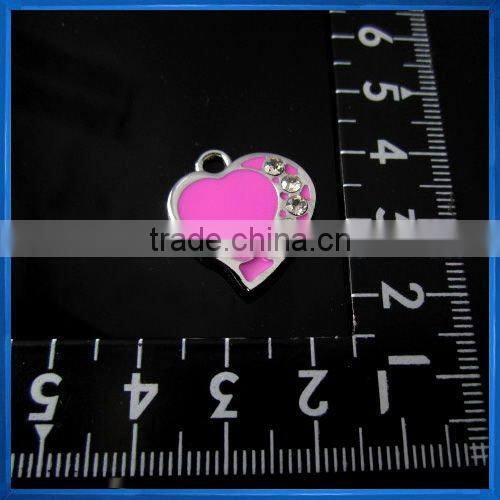 DIY LOVE charms for bracelets,heart-shaped charms