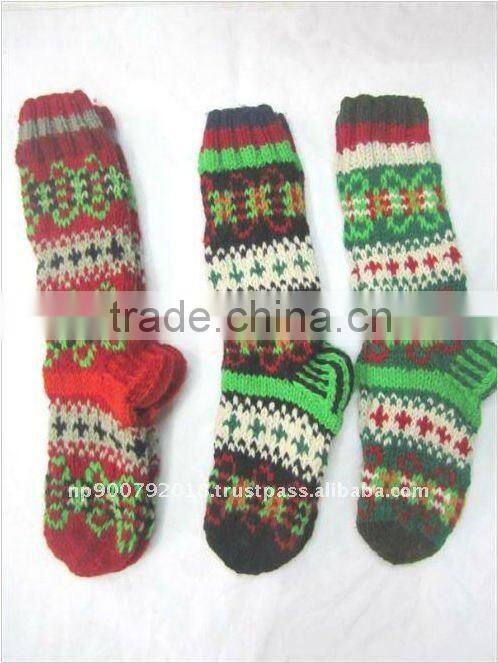 Hot Sale Hand Knitted Wool Sock