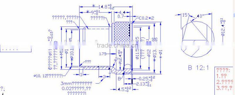 Ni-plated circular overlapping curve brass screws