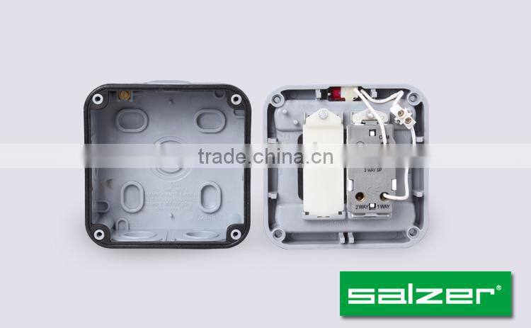 Salzer 1 gang 2 way weatherproof switches IP66