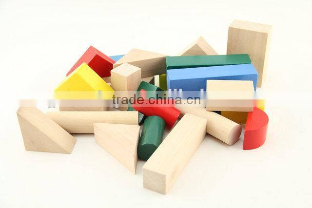 Wooden baby walker with blocks toy