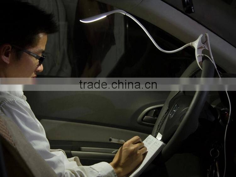 Gift JK-853C USB Power white Color LED table Light Clips reading lights with flexible tube desk bed lighting