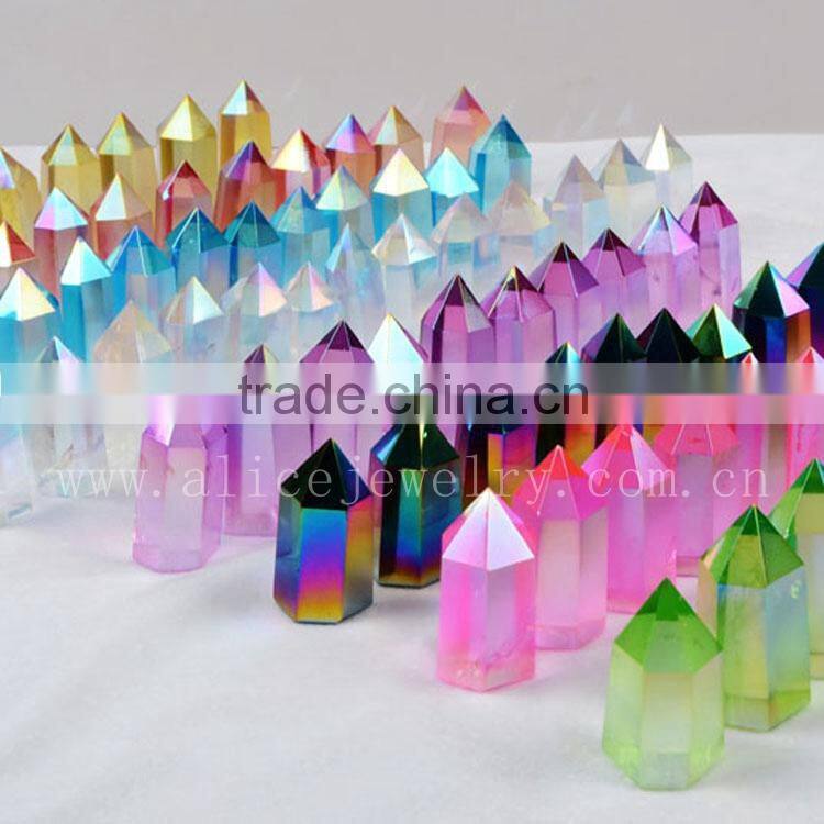 Clear quartz point with inclusions for healing energy