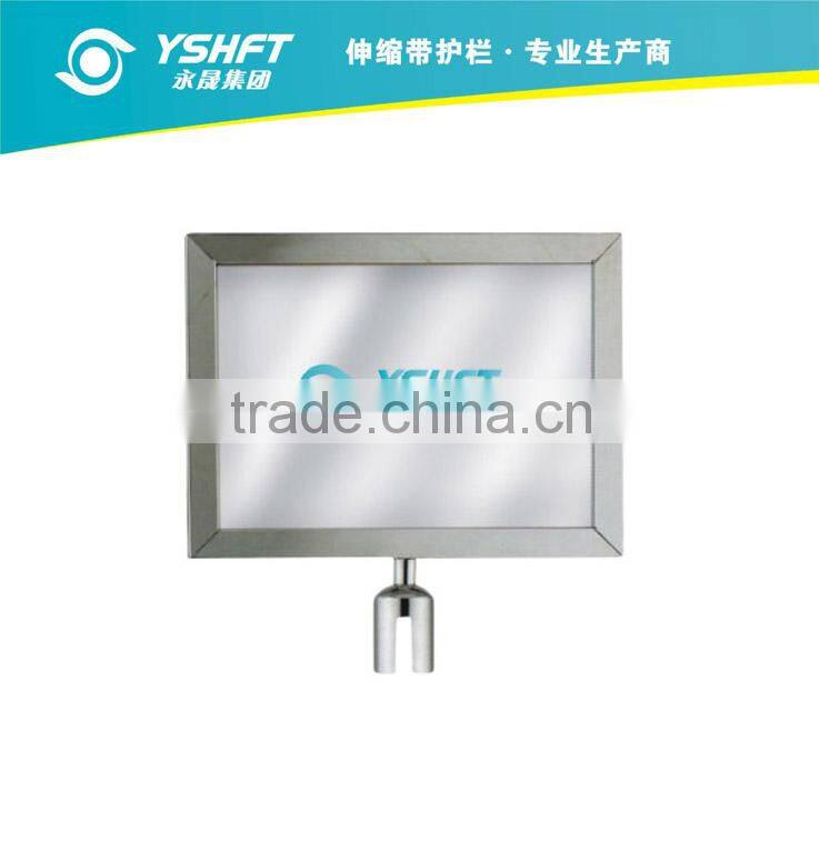 Crowd Queue Control Barrier with Sign Holder