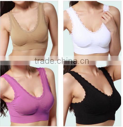 Seamless Colorful Gym Wear Sport Bra