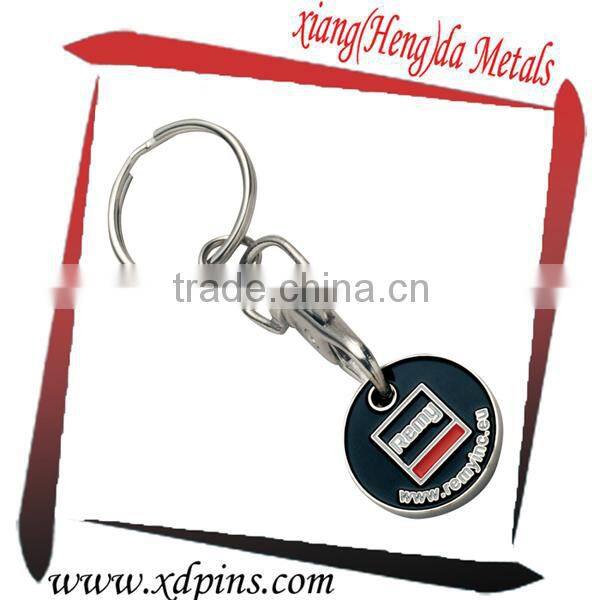 supermarket shopping trolley coin locks with car logo