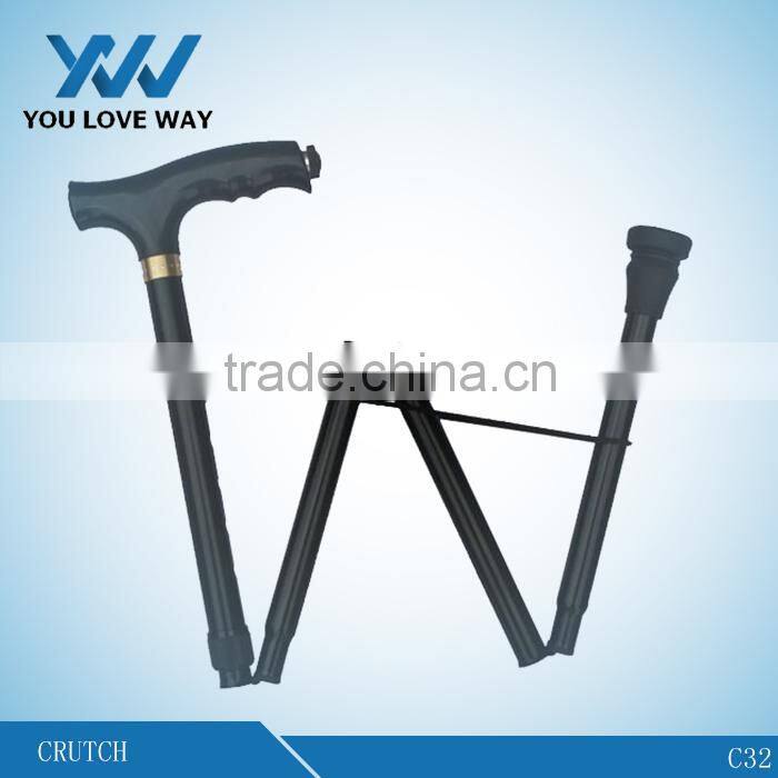 Aluminum multifunctional outdoor walking cane seat