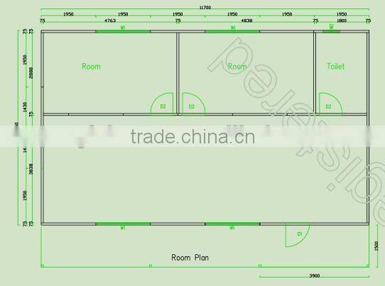 Recycle Use Assemble and Disassemble Self Installation Low Cost Office House