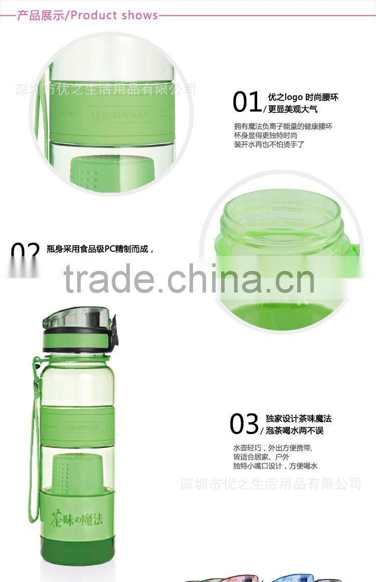 Best Price Personalized Outdoor tritan bottle with tea strainer