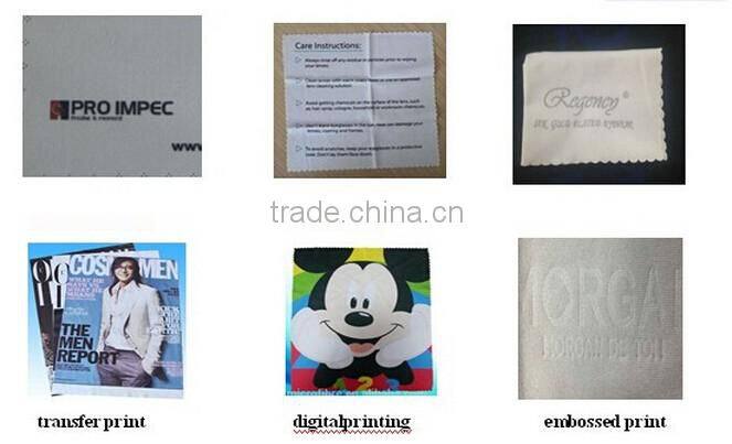 polyester microfiber fabric with silk screen print