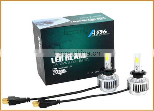 Three Sided 360 Degree Emitting LED H7 Headlight New Arrival High Power COB LED Car Headlight Bulb H7