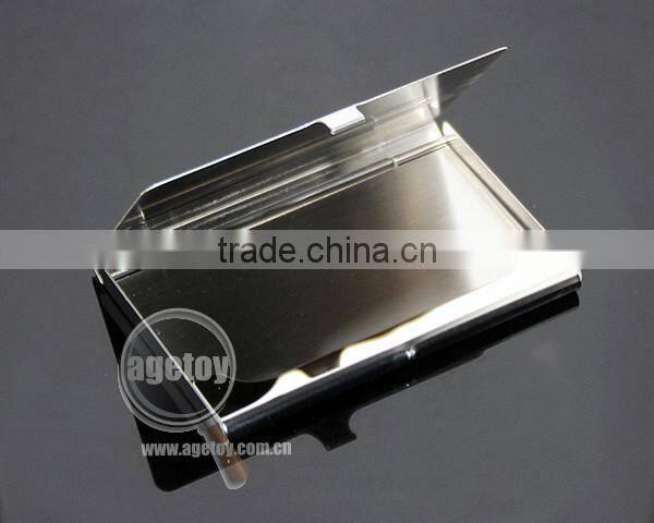 High Polished Mirror Effect Stainless Steel Blank Silver Metal Credit Card Holder