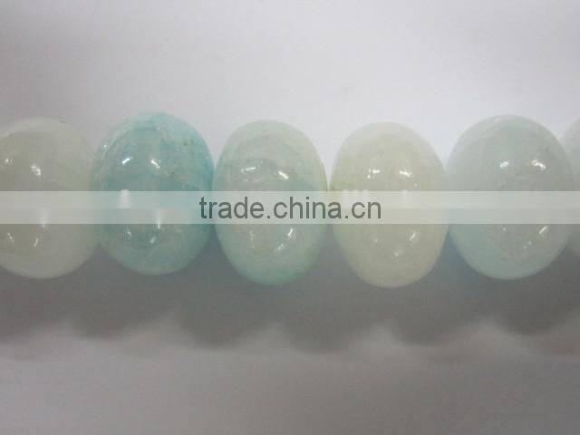 Natural hemimorphite roundel bead mineral gemstone for jewelry making