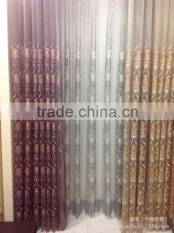 Best quality latest embroidered raw silk fabric