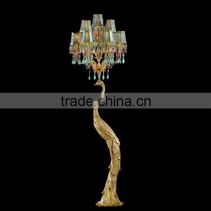 Antique Big Copper Chandelier Lamp for Lobby Decor