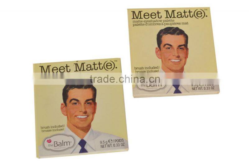 2015 Hot Sale The Balm Makeup Meet Matt (e) Nude Eye Shadow 9 Colors Small Eyeshadow Palette with Brush