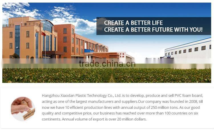 2016 New Product advertising printing Signboard white laminated PVC Foam Board for construction and decaration