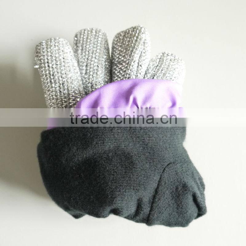 High Quality Metal Yarn Dish Scouring Gloves