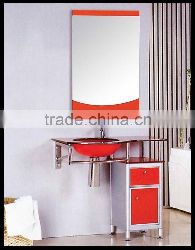 China coloured bathroom glass basins YL-7041