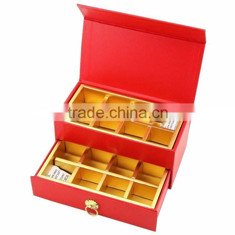 Customized Alibaba China Factory Luxury Paper Chocolate Boxes With Elegant Drawer.