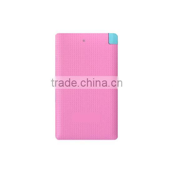 wholesale credit card power bank charger pocket power 4000mah