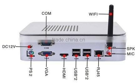 high performance x86 mini computer x-25x G1610 dual core thin client 2g ram 16g ssd powerful market advertising machine