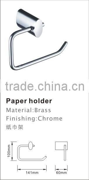 high end quality wallmounted Paper Holder/Rack Roll Holder/Tissue Holder without cover,Solid Brass Construction ,Chrome Finish