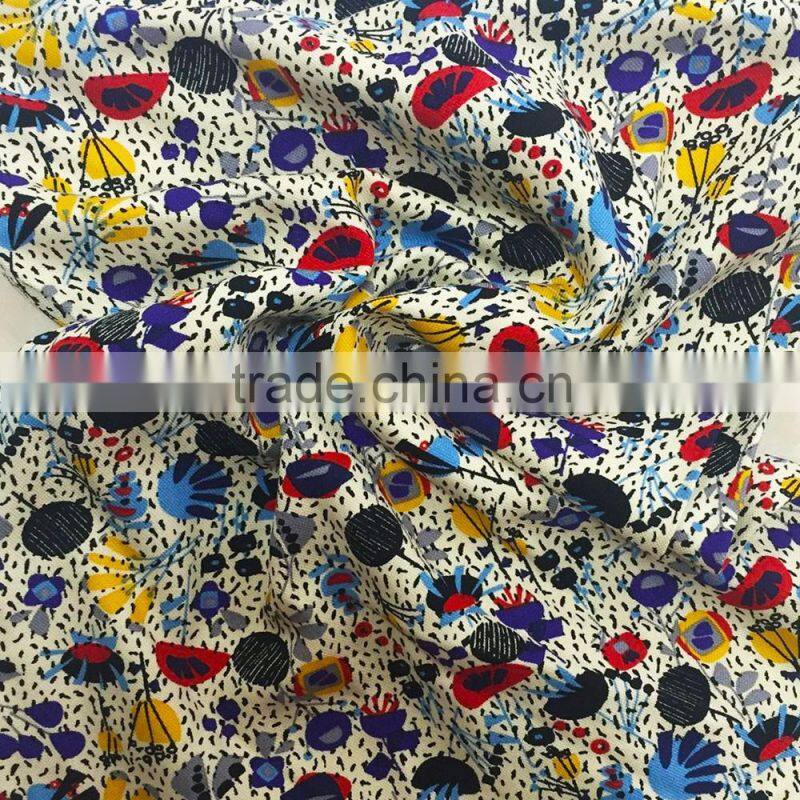 New Cotton dobby structured print fabric