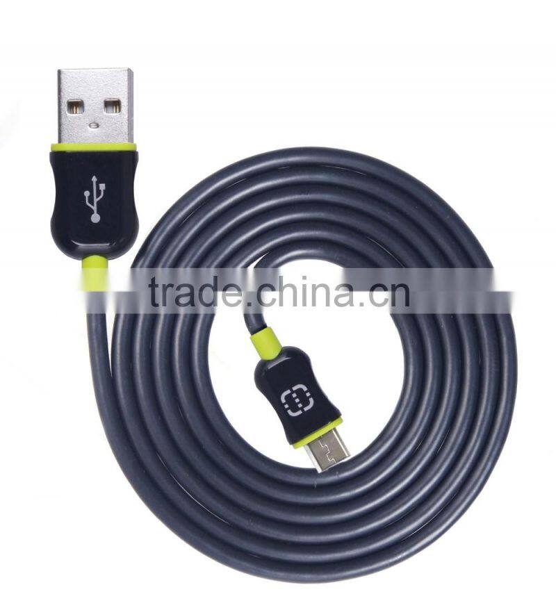 Fashion design and High Speed Micro USB2.0 cable 2M For Android Mini USB Cable For Samsung Galaxys