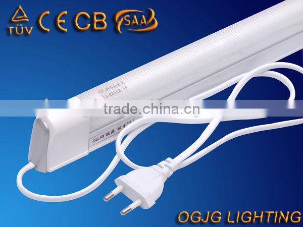 PC covered T5 lamp fixture, optional colorful end- caps