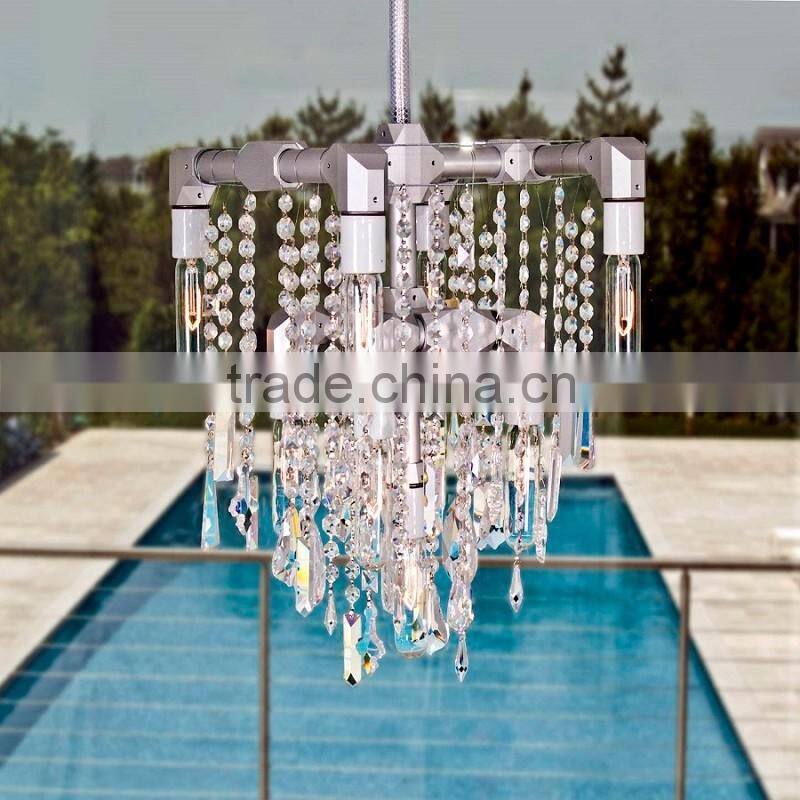 Newest 8*E14 Contemporary Crystal & Metal Chandelier from China