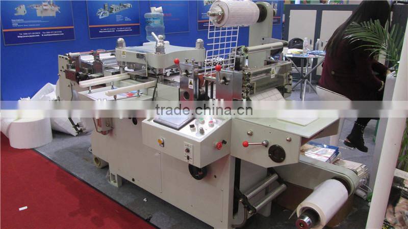 2016 Has Video Iml Sticker Label Die Cut Flat Bed Machine With Punching,Hot-stamping,Laminating