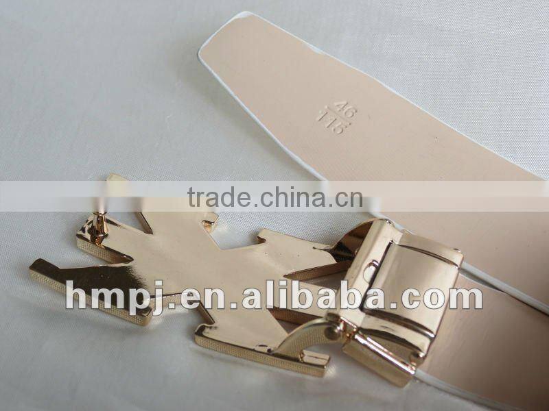 Hotsale white high quality italian real leather belts for men