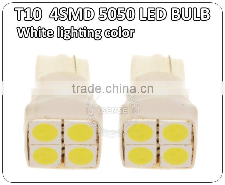 high power t10 auto led lamp w5w 194 t10 4smd 5050 led width lamp auto led bulbS