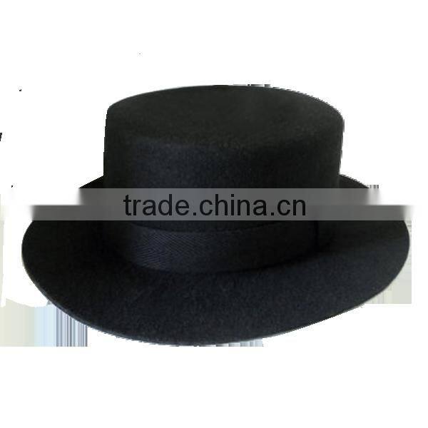 Wool felt top hat formal hat