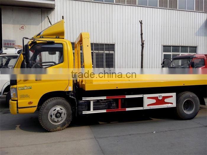 blue color 4*2 Forland flatbed tow truck for sale