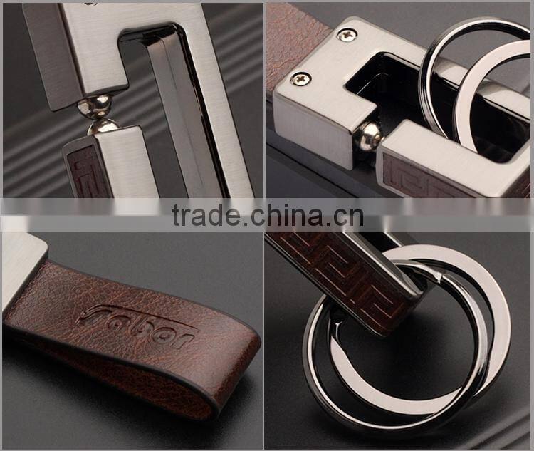 Good Quality Unique Design Leather Custom Keychain