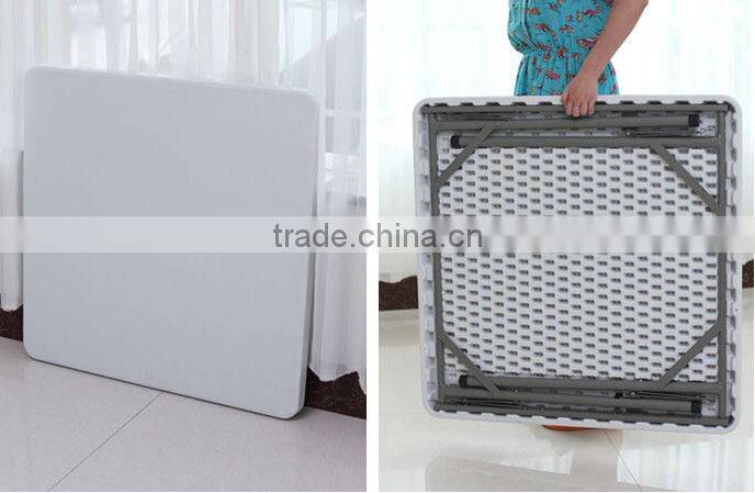 square folding dining table, square folding table, plastic dining table
