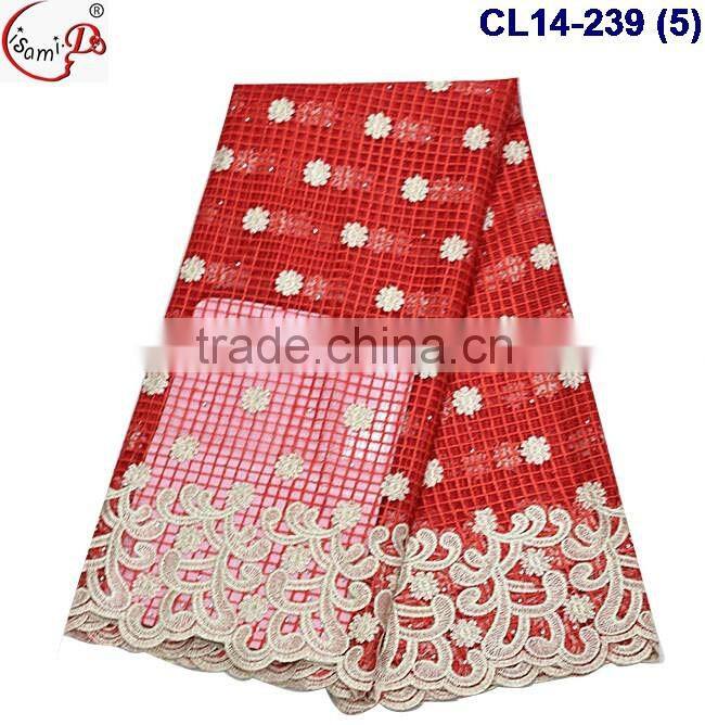 CL14-239 Fashion fantastic adorable lovely dot pattern charming romantic design net Lace fabric material for dating in 2016