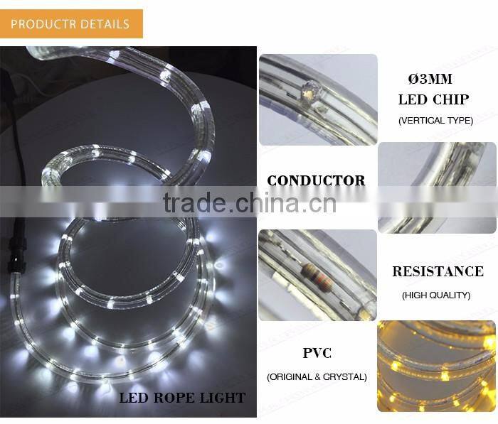 Outdoor Waterproof IP68 Red 12V LED Rope Light