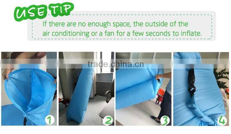 2016 New Colorful Outdoor Sleeping Air Bag lazy bag fast Inflatable Air Bed Hangout Sofa