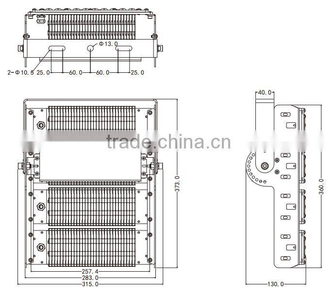 Factory Direct Selling CE RoHS LVD EMC Approved Waterproof IP65 Module Design 50W 100W 150W 200W 300W 400W LED Tunnel Light