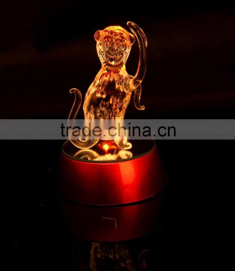 Twelve Chinese Zodiac Signs Clever Monkey wholesale crystal craft gfit figurine furniture