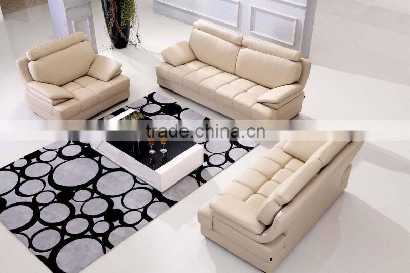 Modern Livingroom Furniture Leather Sofa Set 8048