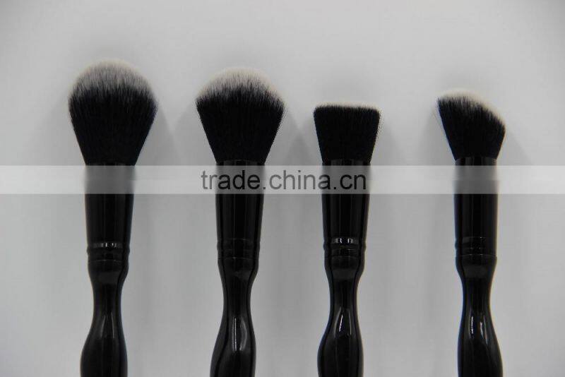 YMC Multi-Function Pro 4pcs black makeup brush set