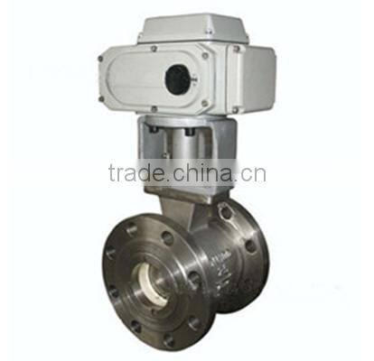 Flange ball valve regulating electric ball valve
