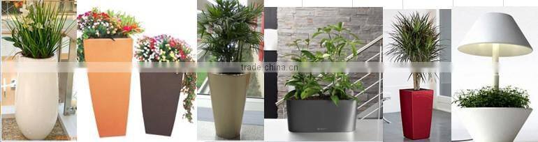 high glossy fiberglass planter for garden ,shopping center